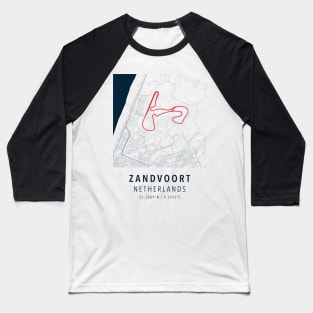 zandvoort circuit simple map Baseball T-Shirt